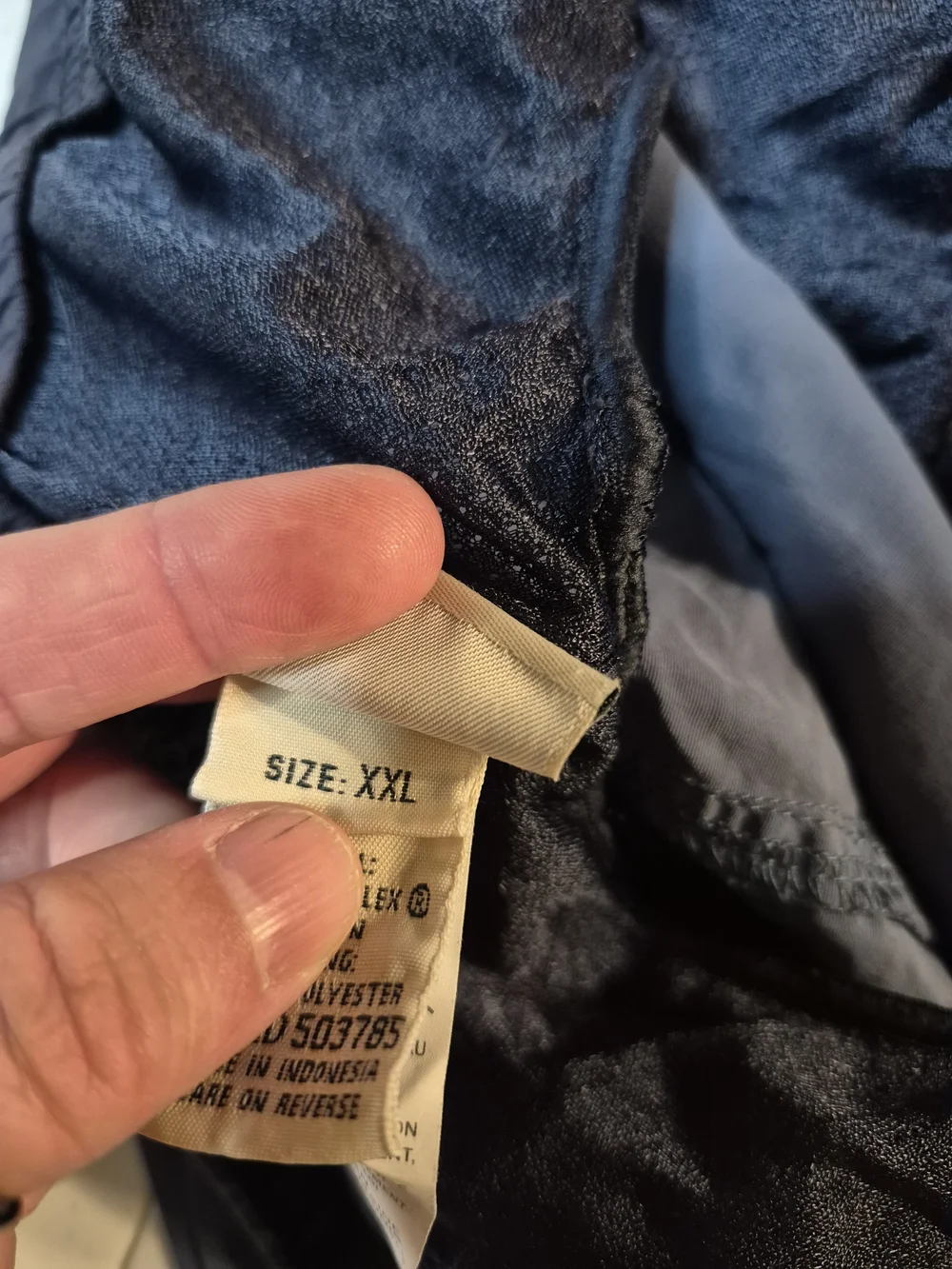 L.L. Bean Men's Blue Cargo Swim Shorts 4835